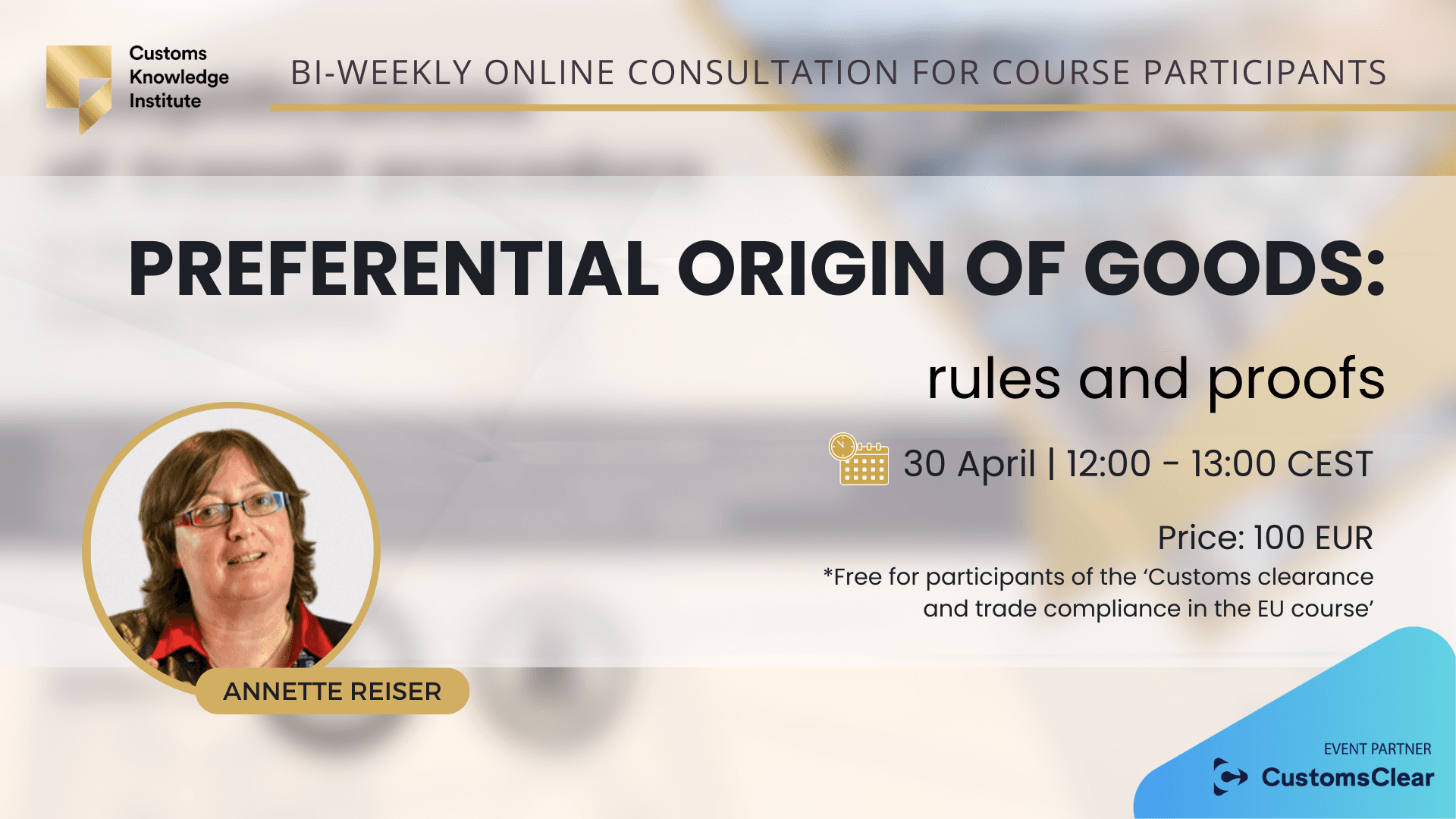 Preferential origin of goods: rules and proofs