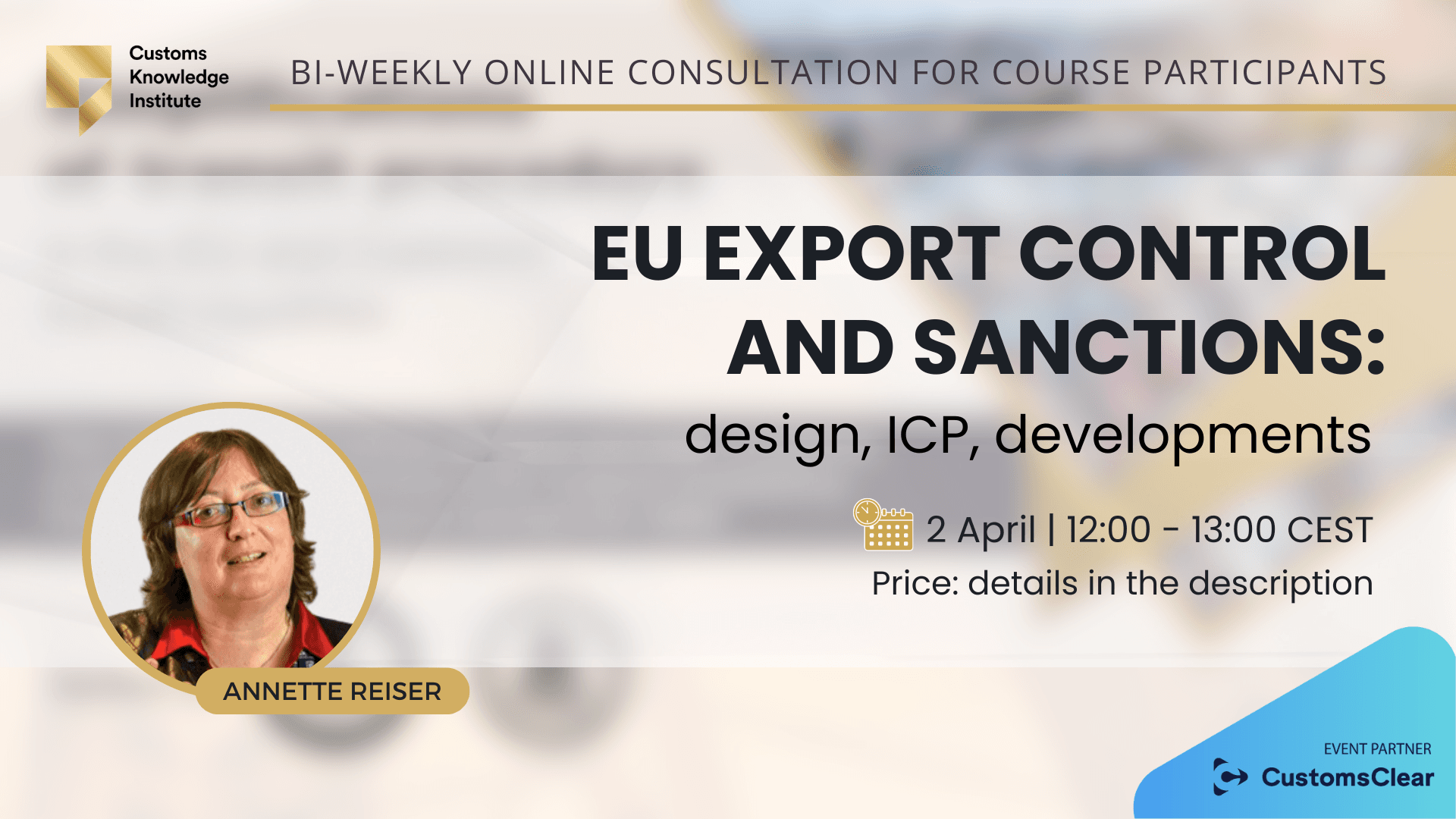 EU export control and sanctions: design, ICP, developments