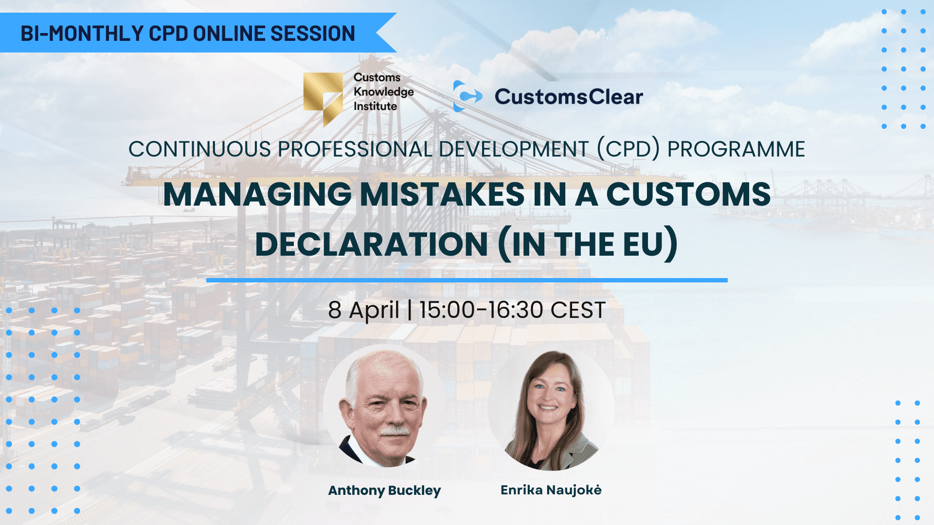 Managing mistakes in a customs declaration (in the EU)