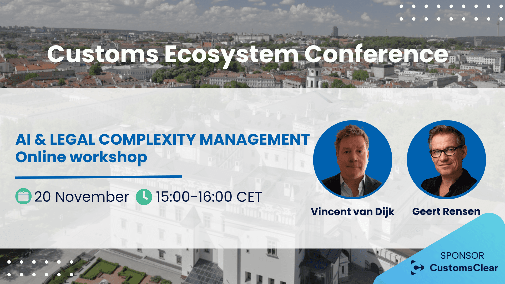 Online workshop: AI & legal complexity management