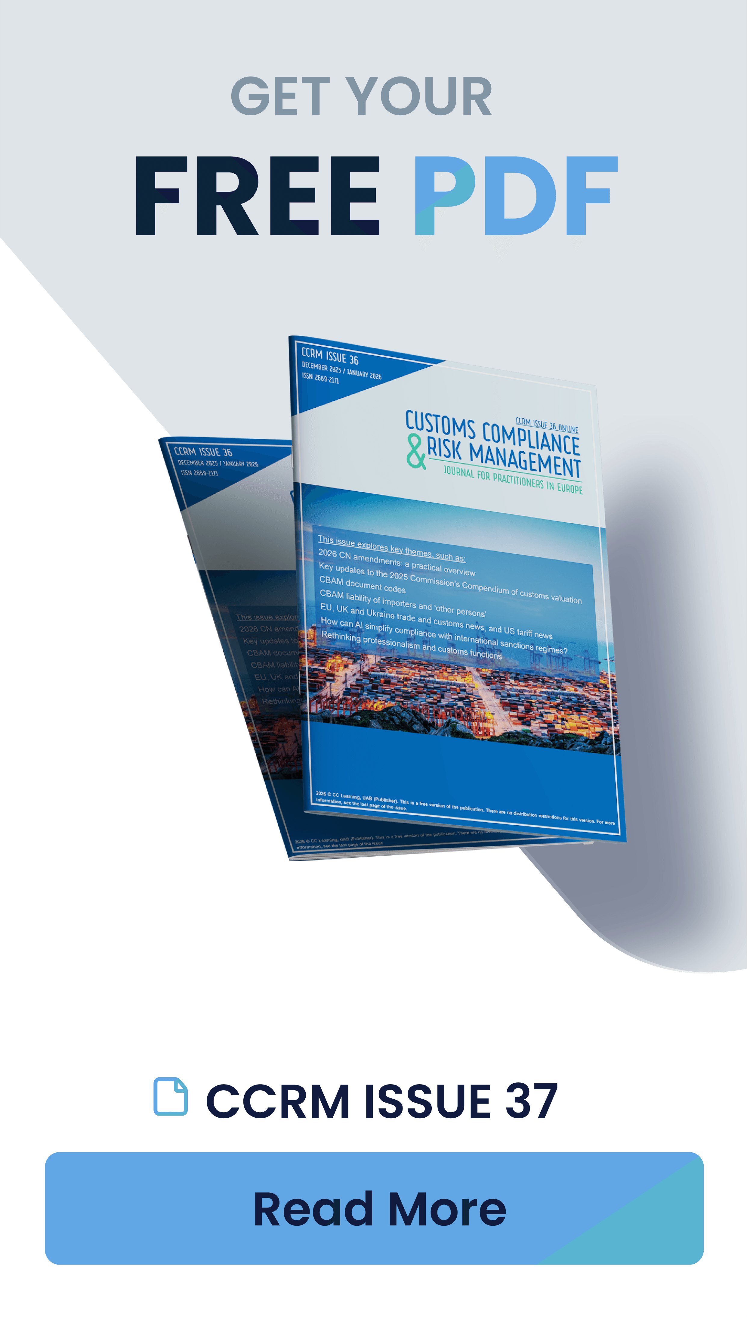 Customs Compliance & Risk Management (CCRM) Journal Issue 37