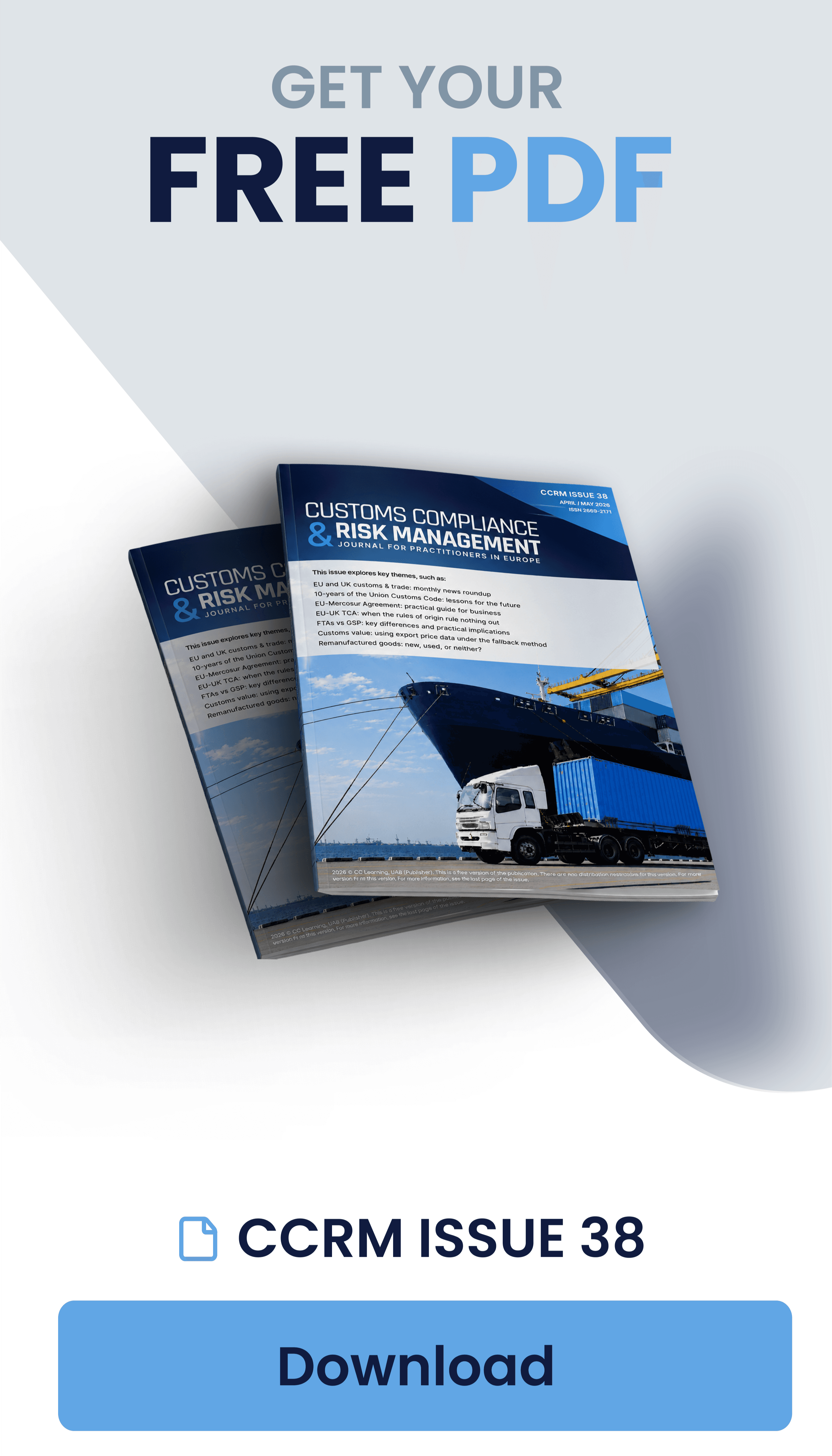 Customs Compliance & Risk Management (CCRM) Journal Issue 37