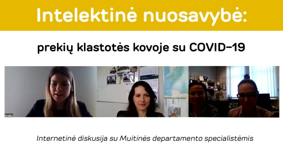 Intelektinė nuosavybė: prekių klastotės kovoje su COVID-19