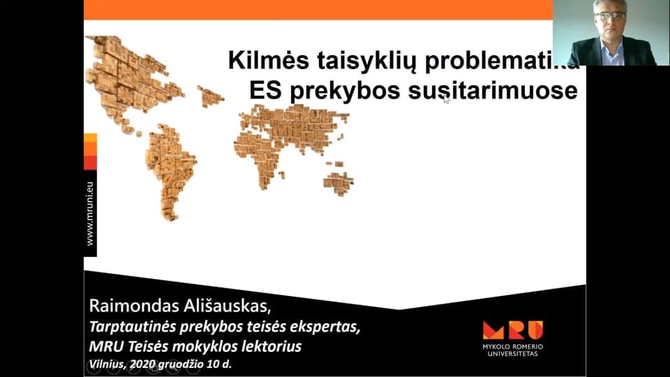 Kilmės taisyklių problematika ES prekybos susitarimuose