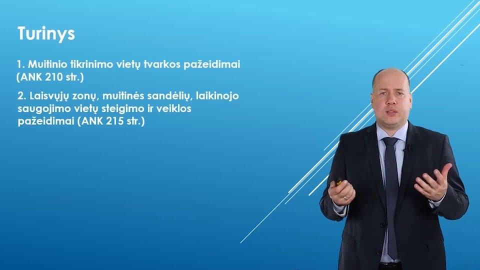 5/5 Administracinė atsakomybė už muitų teisės aktų pažeidimus: atskiros nusižengimų rūšys