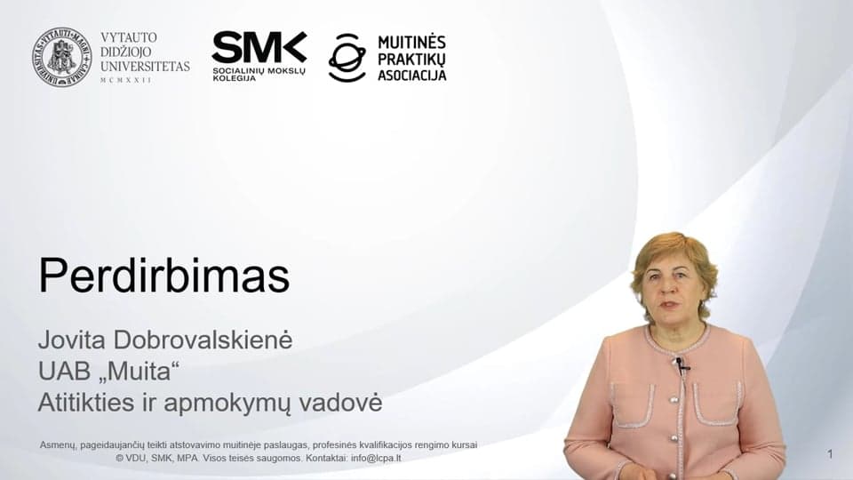 Laikinojo įvežimo ir išvežimo perdirbti procedūros