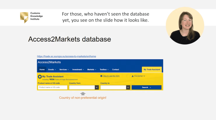 Access2Markets database: What you need to know