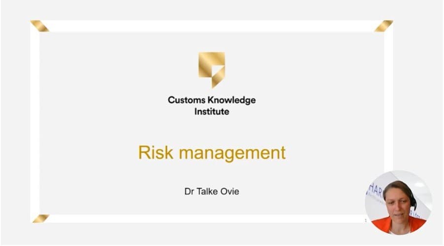 Customs risk management