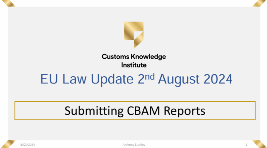 4/8 CBAM: an overview of the reporting obligations