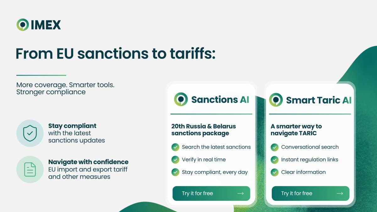 From EU sanctions to tariffs: discover our latest AI updates