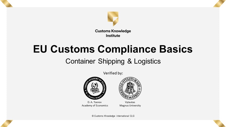 Customs clearance in the EU: basics for the container shipping and logistics industry