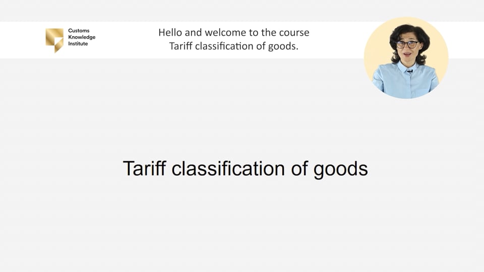Tariff classification of goods in the EU