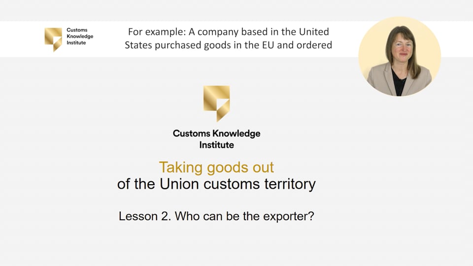 Exporting goods outside the EU